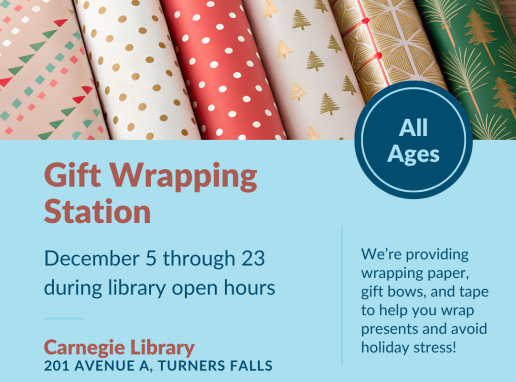 Holiday Gift Wrapping Station Graphic