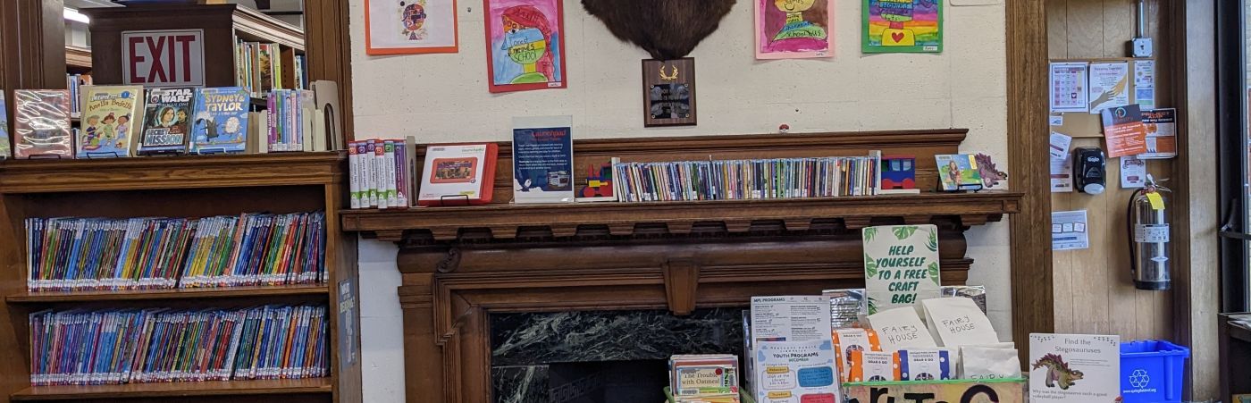 Photo of Moose on wall at library